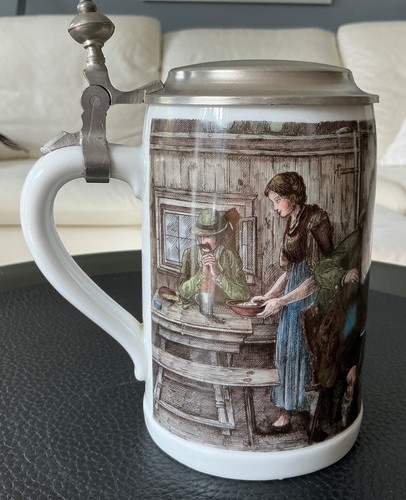 Bierkrug wirtshausmotiv - bierkrug,,
